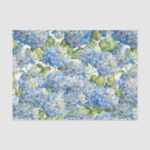 Teste padrão azul clássico floral do Hydrangea
