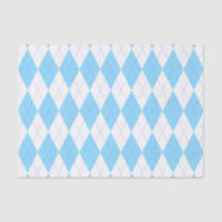 Teste padrão azul e branco Pastel de Argyle