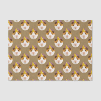 Papel De Seda Teste padrão bonito da cobaia do aniversário