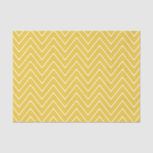 Papel De Seda Teste padrão branco amarelo 2A de Chevron