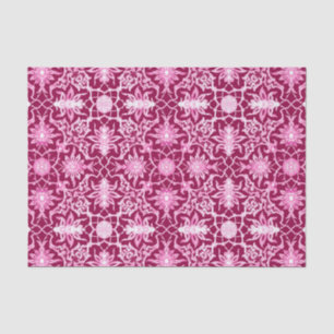 Papel De Seda Teste padrão chinês de Nouveau da arte - vinho d