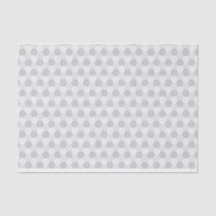 Papel De Seda Teste padrão cinzento & branco do hexágono