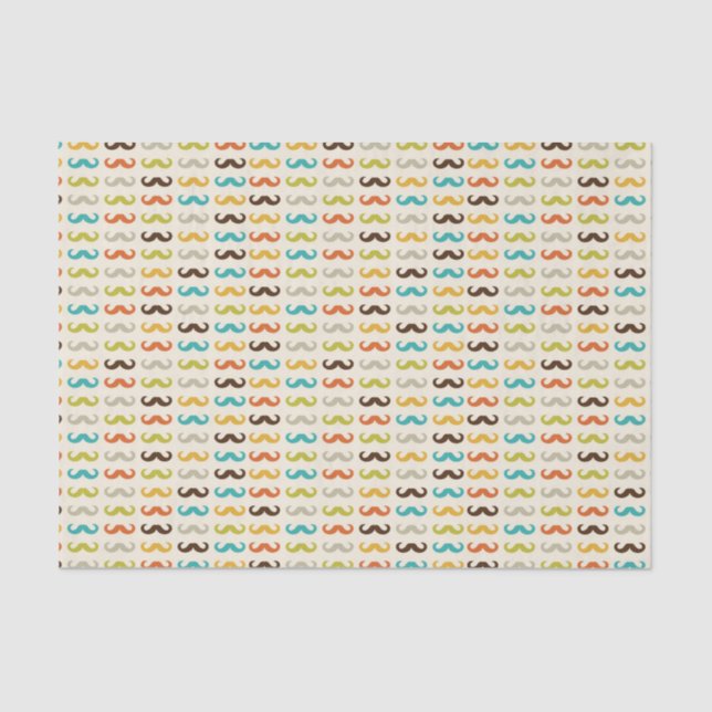 Papel De Seda Teste padrão com bigode (Frente )