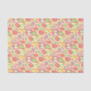Papel De Seda Teste padrão cor-de-rosa da limonada