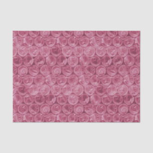 Papel De Seda Teste padrão cor-de-rosa do invólucro com bolhas