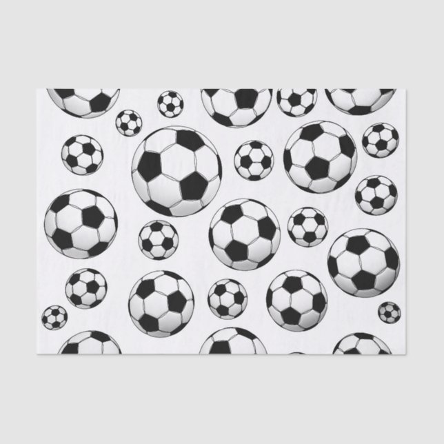 Papel De Seda Teste padrão da bola de futebol (Frente )