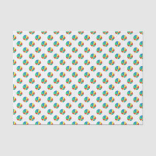 Papel De Seda Teste padrão da bola de praia