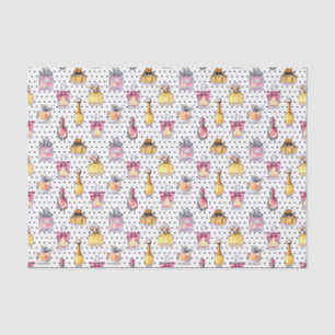 Papel De Seda Teste padrão da garrafa de Parfum