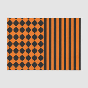 Papel De Seda Teste padrão da mistura do Dia das Bruxas