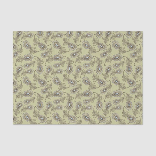 Papel De Seda Teste padrão da pena (Frente )