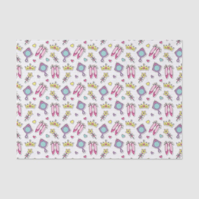 Papel De Seda teste padrão da princesa da borboleta (Frente )