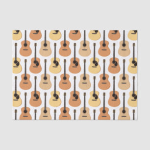 Papel De Seda Teste padrão das guitarra acústicas