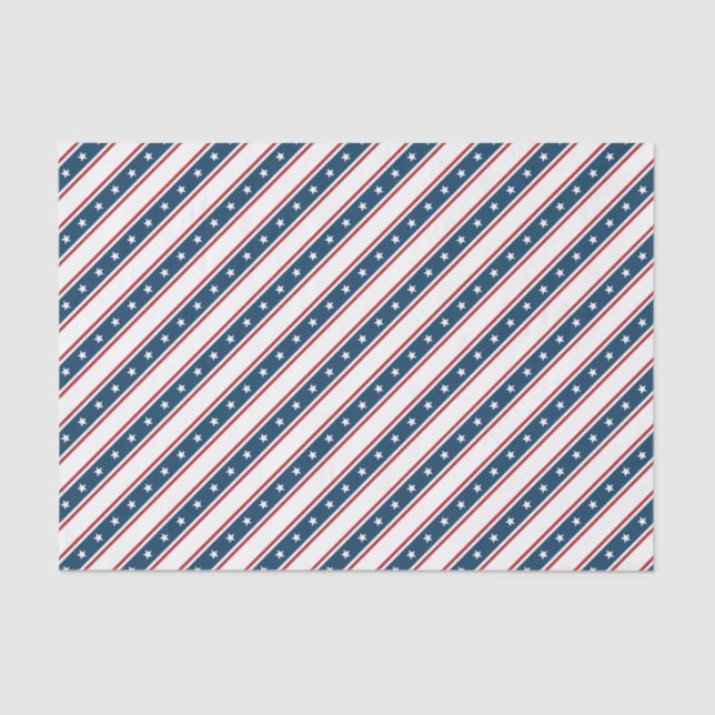 Papel De Seda Teste padrão de bandeira dos Estados Unidos (Frente )