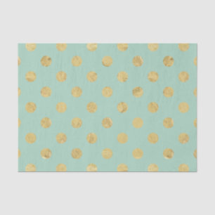 Papel De Seda Teste padrão de bolinhas elegante da folha Dourad