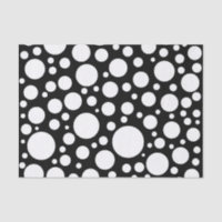 Teste padrão de bolinhas preto e branco moderno