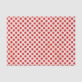 Papel De Seda Teste padrão de bolinhas vermelho