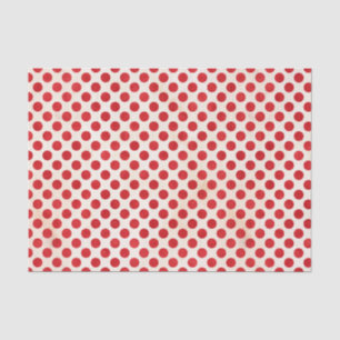 Papel De Seda Teste padrão de bolinhas vermelho