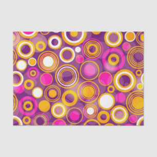 Papel De Seda Teste padrão de bolinhas violeta