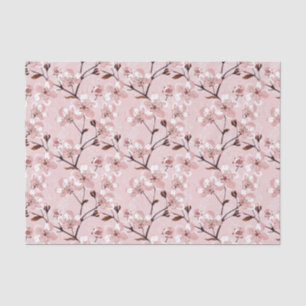 Papel De Seda Teste padrão de flores da flor de cerejeira