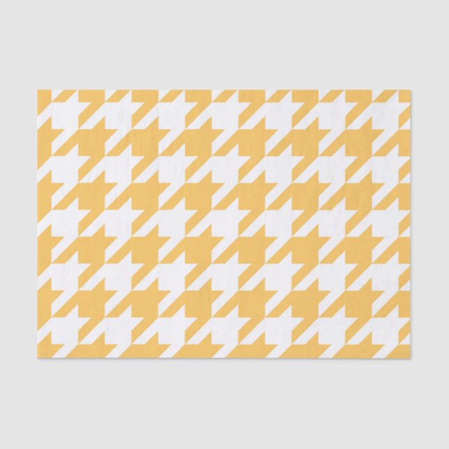 Papel De Seda Teste padrão de Houndstooth (Frente )
