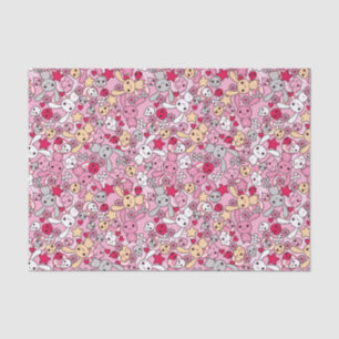 Papel De Seda Teste padrão de Kawaii