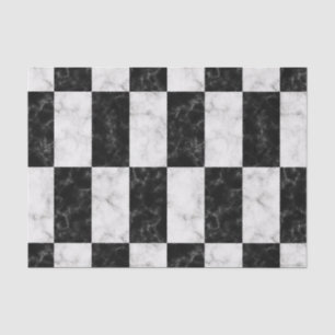 Papel De Seda Teste padrão de mármore preto e branco corajoso