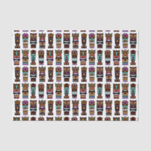 Papel De Seda Teste padrão de máscaras de Tiki