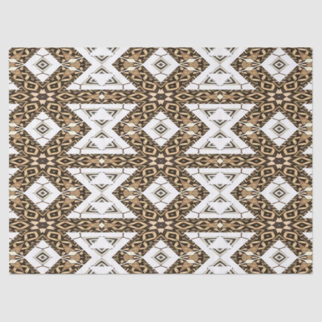 Papel De Seda Teste padrão de pano da lama (Frente )