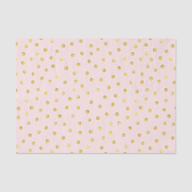 Papel De Seda Teste padrão de pontos elegante dos confetes da (Frente )