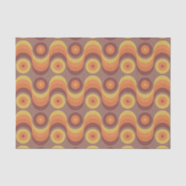 Papel De Seda Teste padrão de Retro/70s