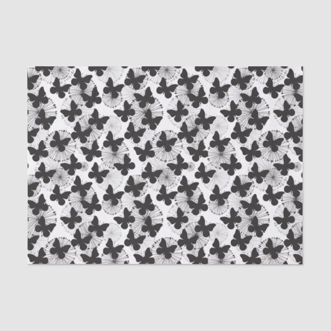 Papel De Seda teste padrão de uma borboleta (Frente )