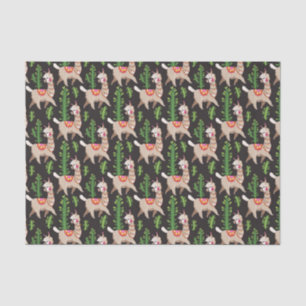 Papel De Seda Teste padrão decorado bonito dos lamas
