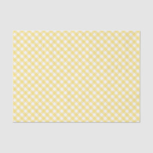 Papel De Seda Teste padrão diagonal amarelo do guingão