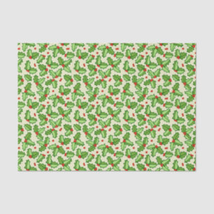 Papel De Seda Teste padrão do azevinho