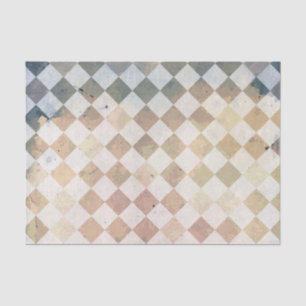 Papel De Seda Teste padrão do azulejo do grunge do vintage