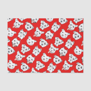 Papel De Seda Teste padrão do cão, vermelho do cão de Terrier