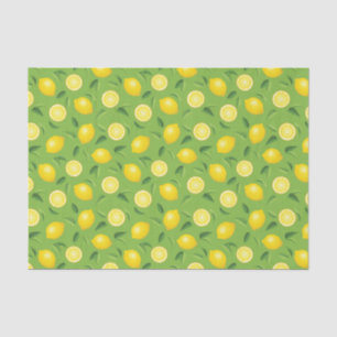 Papel De Seda Teste padrão do fundo dos limões