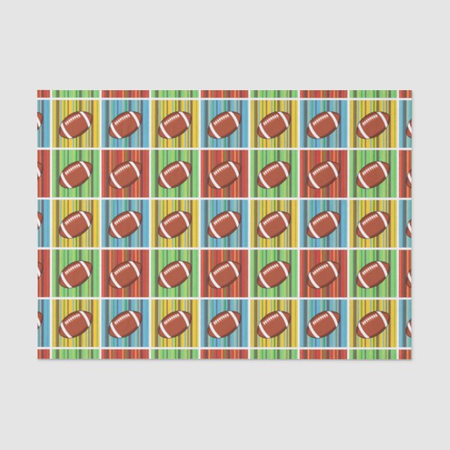 Papel De Seda Teste padrão do futebol (Frente )