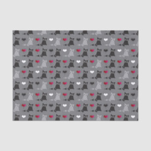 Papel De Seda teste padrão do gatinho e dos ratos