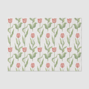 Papel De Seda Teste padrão do jardim da tulipa