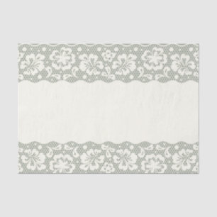 Papel De Seda Teste padrão do laço, vintage 5 da flor