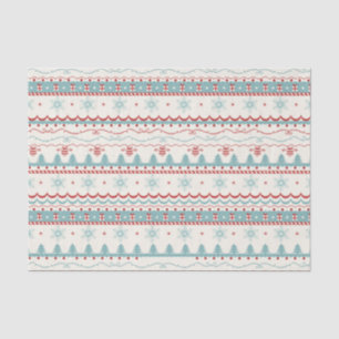 Papel De Seda Teste padrão do natal vintage