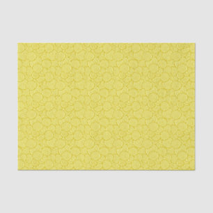 Papel De Seda Teste padrão do redemoinho do japonês - mostarda