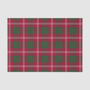 Papel De Seda Teste padrão do Tartan da família de Crawford