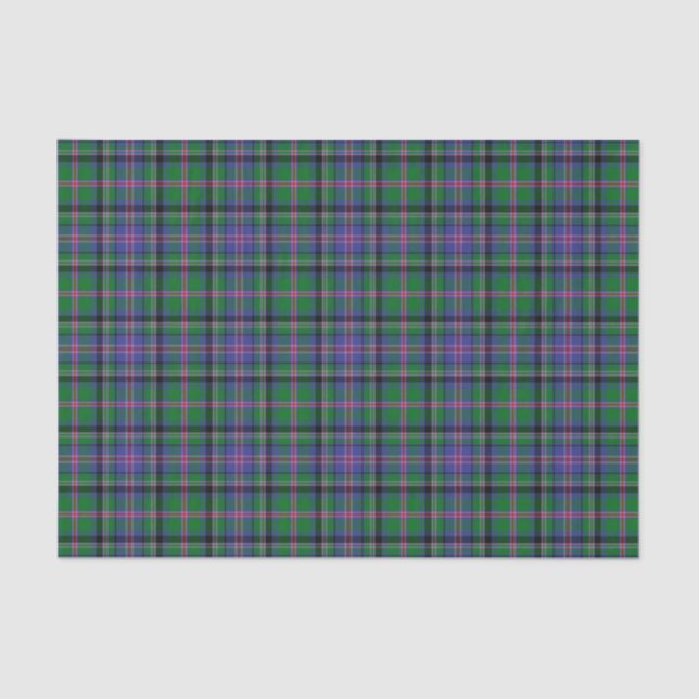 Papel De Seda Teste padrão do Tartan da família do tanoeiro (Frente )