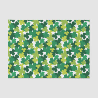 Papel De Seda Teste padrão do trevo do dia de St Patrick