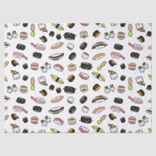 Papel De Seda Teste padrão dos caráteres do sushi