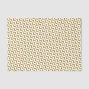 Papel De Seda Teste padrão Dourado de Chevron do brilho no