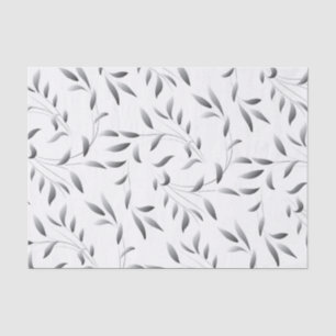 Papel De Seda Teste padrão elegante da folha do salgueiro