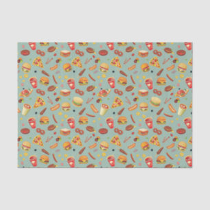 Papel De Seda Teste padrão elegante do fast food